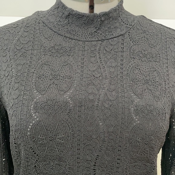 Anthropologie Linden lace mock neck top - Picture 4 of 7
